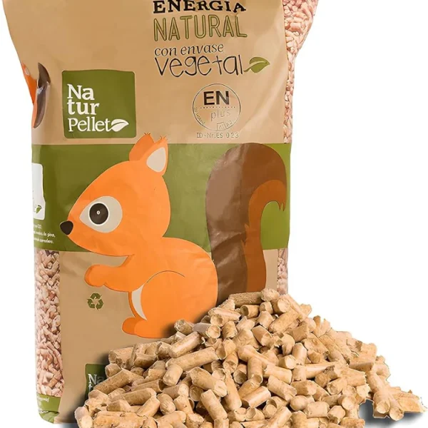 Pellets (España) – Lote 30 sacos (450 kg) – Madera natural