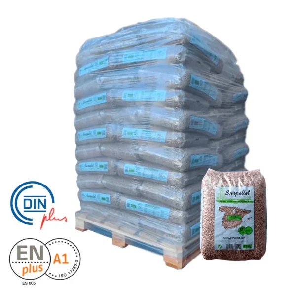 Pellets madera premium – Palet 72 sacos de 15 kg